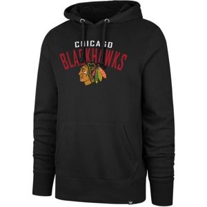 47 NHL CHICAGO BLACKHAWKS OUTRUSH HEADLINE fekete S - Férfi pulóver