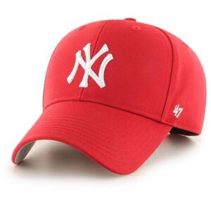 47 MLB NEW YORK YANKEES RAISED BASIC MVP Baseball sapka, piros, méret UNI