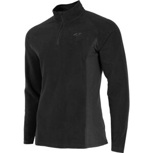 4F FLEECE UNDERWEAR MEN´S Férfi fleece pulóver, fekete, veľkosť M