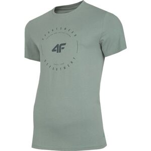 4F MEN'S T-SHIRT Férfi póló, világoszöld, méret S