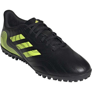 adidas COPA SENSE.4 TF Férfi futballcipő, fekete,Fényvisszaverő neon, méret 42