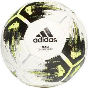 adidas TEAM TRAININGPR Futball labda, fehér,fekete,Fényvisszaverő neon, méret