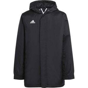 adidas ENTRADA 22 STADIUM JACKET Junior futball kabát, fekete, veľkosť 176