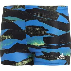adidas FITNESS GRAPHIC SWIM BOXER BOYS fekete 164 - Fiús sport úszónadrág