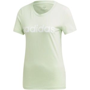 adidas ESSENTIALS LINEAR SLIM TEE Női póló, világoszöld,fehér, méret
