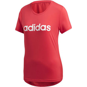 adidas D2M LO TEE piros S - Női póló