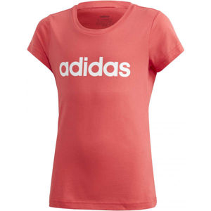 adidas YG E LIN TEE Lány póló, piros, méret 116