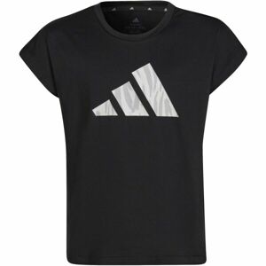 adidas AR GR TEE Lány póló, fekete, veľkosť 128