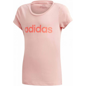 adidas YG LINEAR TEE Lazac szín 116 - Lány póló