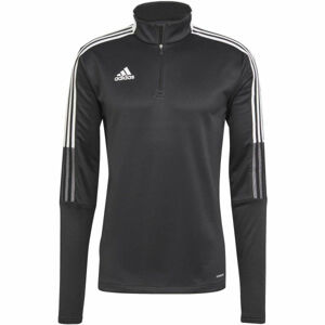 adidas TIRO21 WARM TOP Férfi futball pulóver, fekete, méret M