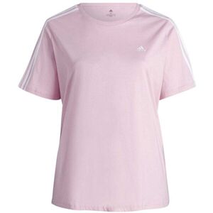 adidas 3S T Női plus size póló, rózsaszín, méret 1x