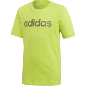 adidas YB E LIN TEE Fiú póló, világoszöld, méret 128