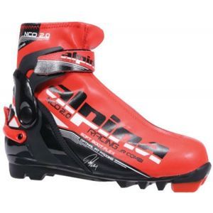 Alpina N COMBI JR Junior sícipő kombi stílusú sífutáshoz, piros, méret 38