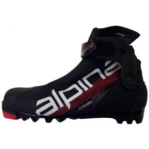 Alpina N COMBI JR Junior sícipő kombi stílusú sífutáshoz, piros, méret