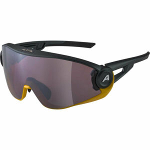 Alpina Sports 5W1NG Q+CM Napszemüveg, fekete, veľkosť os