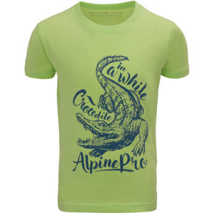 ALPINE PRO SHANTO Fiú póló, zöld,sötétkék, méret