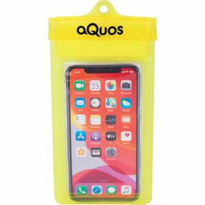 AQUOS PHONE DRY BAG Vízálló telefontok, sárga, méret
