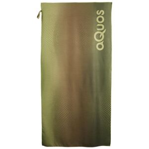 AQUOS TECH TOWEL 75x150 Gyorsan száradó sporttörülköző, zöld, méret os