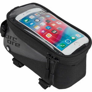 Arcore TOP FRAME BAG PHONE Kerékpáros váztáska telefontokkal, fekete, méret NS