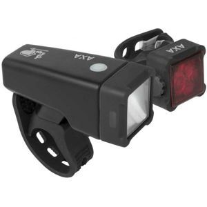 AXA NITELINE T4-R Lámpakészlet kerékpárra, fekete, veľkosť os