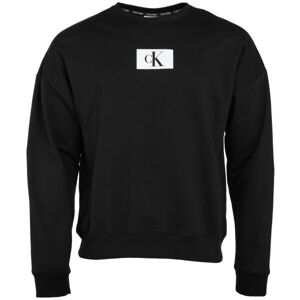 Calvin Klein ´96 TERRY LOUNGE-L/S SWEATSHIRT Férfi sportpulóver, fekete, méret