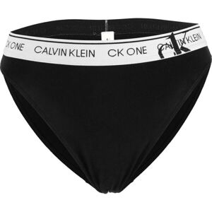 Calvin Klein FADED GLORY-HIGH LEG TANGA Női alsó, fekete, méret M