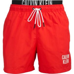 Calvin Klein INTENSE POWER-MEDIUM DOUBLE WB Férfi fürdőnadrág, piros, veľkosť L