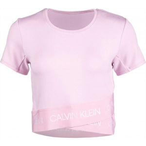 Calvin Klein MMF KNITTED SWEATSHIRT rózsaszín M - Női póló