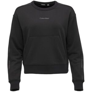 Calvin Klein PW - PULLOVER CROPPED Női pulóver, fekete, veľkosť M