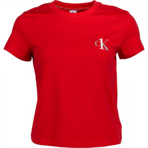 Calvin Klein S/S CREW NECK Női póló, piros, méret M