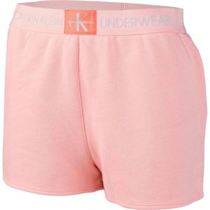 Calvin Klein SLEEP SHORT világos rózsaszín XL - Női rövidnadrág