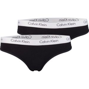 Calvin Klein THONG 2 PACK fekete L - Női tanga alsó