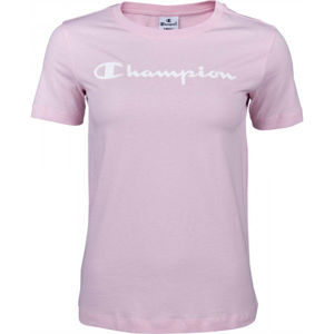 Champion CREWNECK T-SHIRT világos rózsaszín M - Női póló