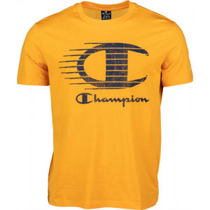 Champion CREWNECK T-SHIRT sárga L - Férfi póló