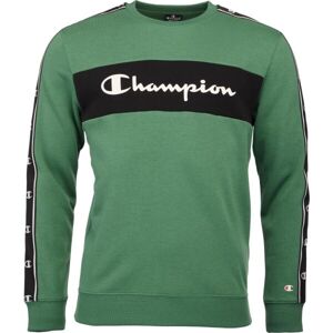 Champion AMERICAN TAPE CREWNECK SWEATSHIRT Férfi pulóver, zöld, méret S