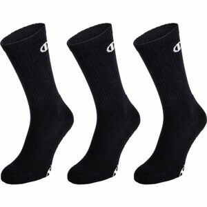 Champion CREW SOCKS LEGACY X3 Uniszex zokni, fekete, méret 35 - 38