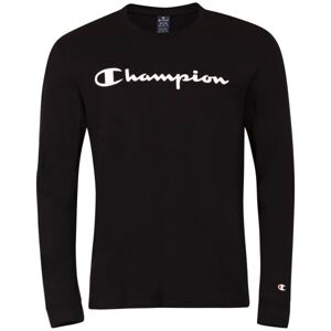 Champion CREWNECK LONG SLEEVE T-SHIRT Férfi felső, fekete, méret XL