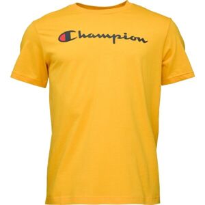Champion LEGACY Férfi póló, sárga, méret S