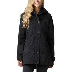 Columbia RAINY CREEK TRENCH fekete S - Női outdoor kabát