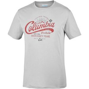Columbia LEATHAN TRAIL TEE szürke XL - Férfi póló