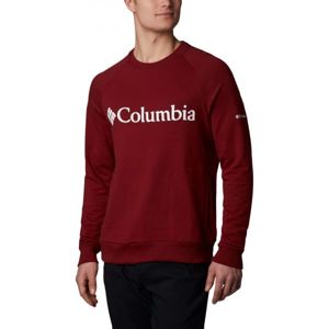 Columbia LODGE CREW piros S - Férfi outdoor pulóver
