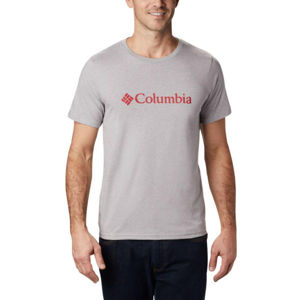 Columbia BASIC LOGO SHORT SLEEVE szürke XL - Férfi póló