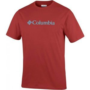 Columbia CSC BASIC LOGO SHORT SLEEVE SHIRT piros S - Férfi póló