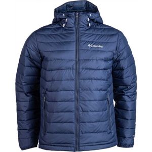Columbia POWDER LITE HOODED JACKET kék XL - Férfi kabát