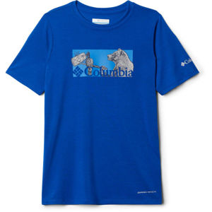 Columbia RANCO LAKE SHORT SLEEVE TEE kék M - Gyerek póló