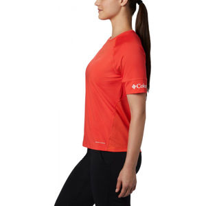 Columbia WINDGATES SS TEE Női póló sportoláshoz, piros, méret XS