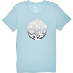 Converse FLORAL COLLAGE CREW TEE szürke S - Női póló