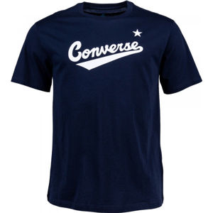 Converse CENTER FRONT LOGO TEE sötétkék XL - Férfi póló