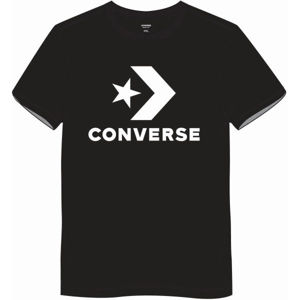 Converse STAR CHEVRON TEE Férfi póló, fekete, veľkosť L