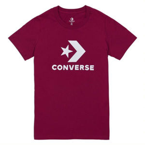 Converse STAR CHEVRON TEE bordó L - Női póló